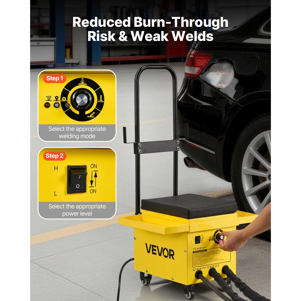 Vevor Stud Welder Dent Repair Kit 4.5KW Professional Workstation with 2 Welding Guns and 6 Modes New