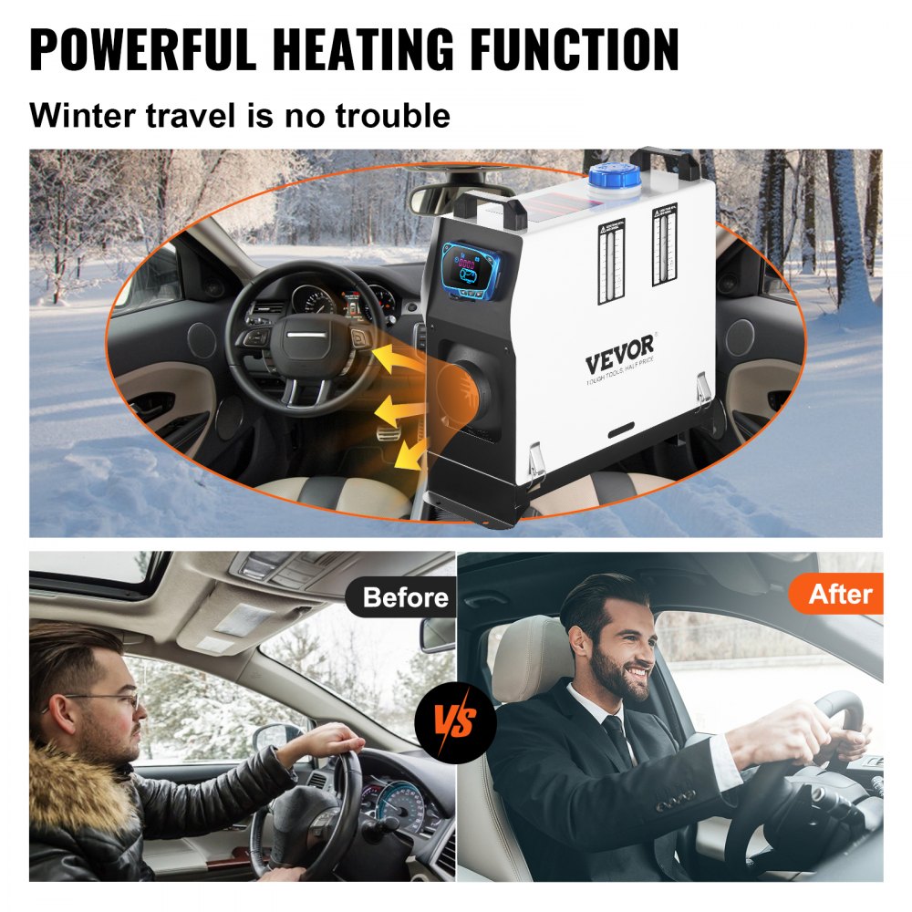 Vevor Diesel Heater 8kW 12V All-in-One Air Parking Heater New