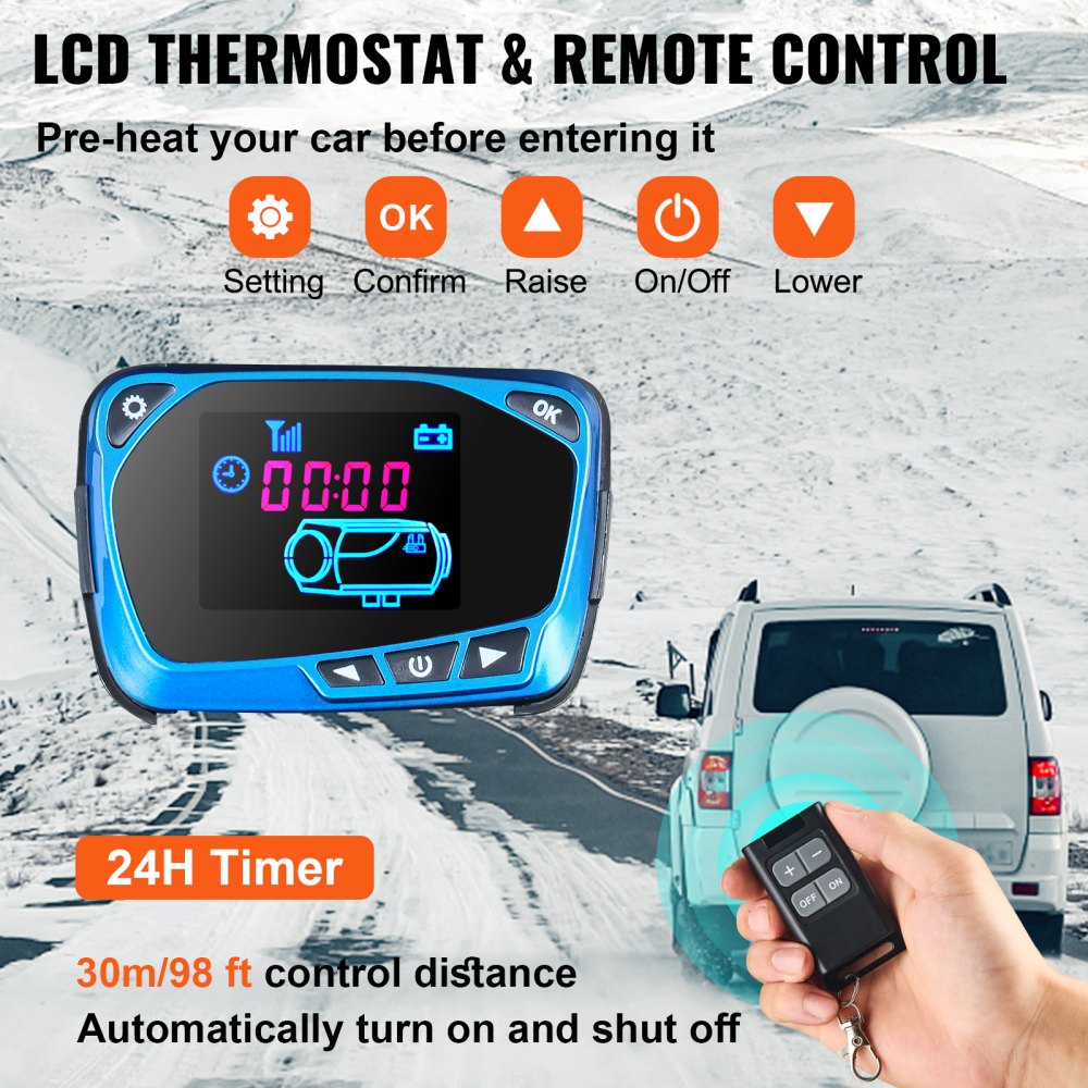 Vevor Diesel Heater 8kW 12V All-in-One Air Parking Heater New