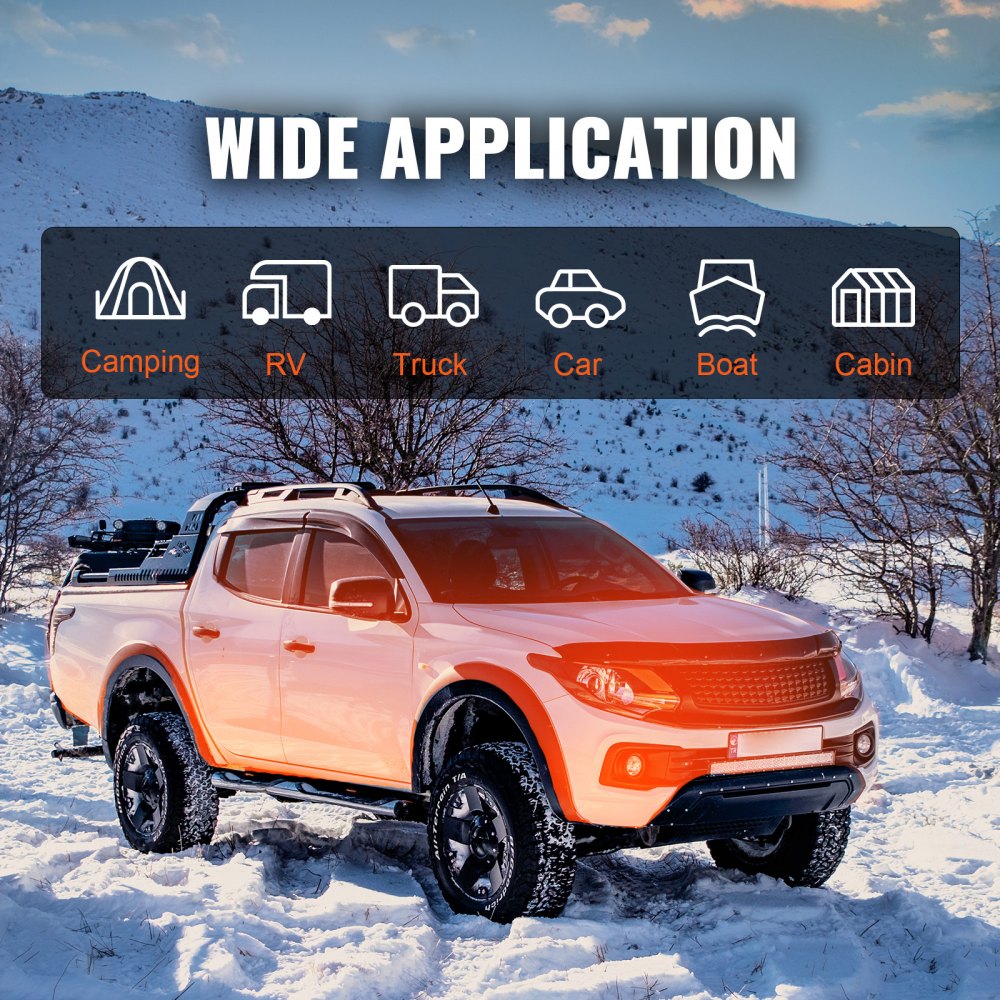 Vevor Diesel Heater All-in-One 12V 8kW Bluetooth App LCD for Car RV New