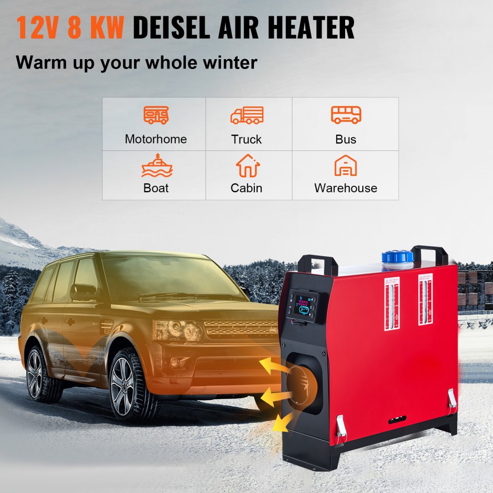 Vevor Diesel Air Heater 12V 5KW All-in-One Parking Heater with LCD Remote New