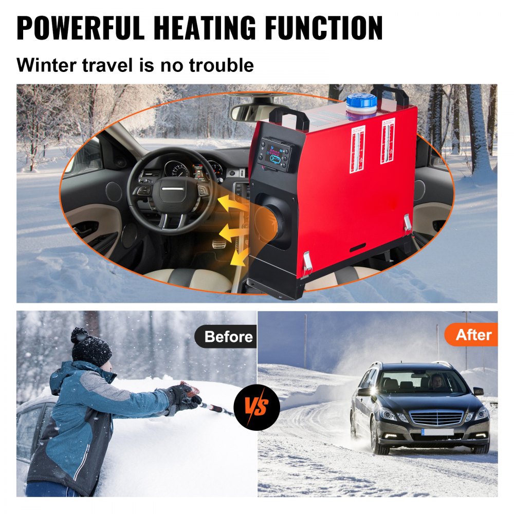 Vevor Diesel Air Heater 12V 5KW All-in-One Parking Heater with LCD Remote New