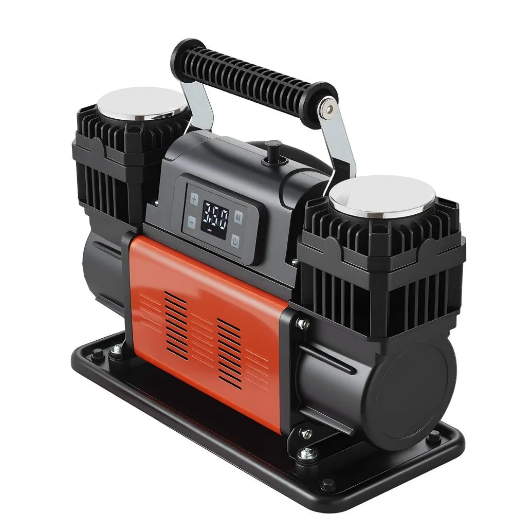 Vevor Air Compressor Dual-Cylinder Heavy-Duty Portable Tire Inflator 12V 150 PSI New