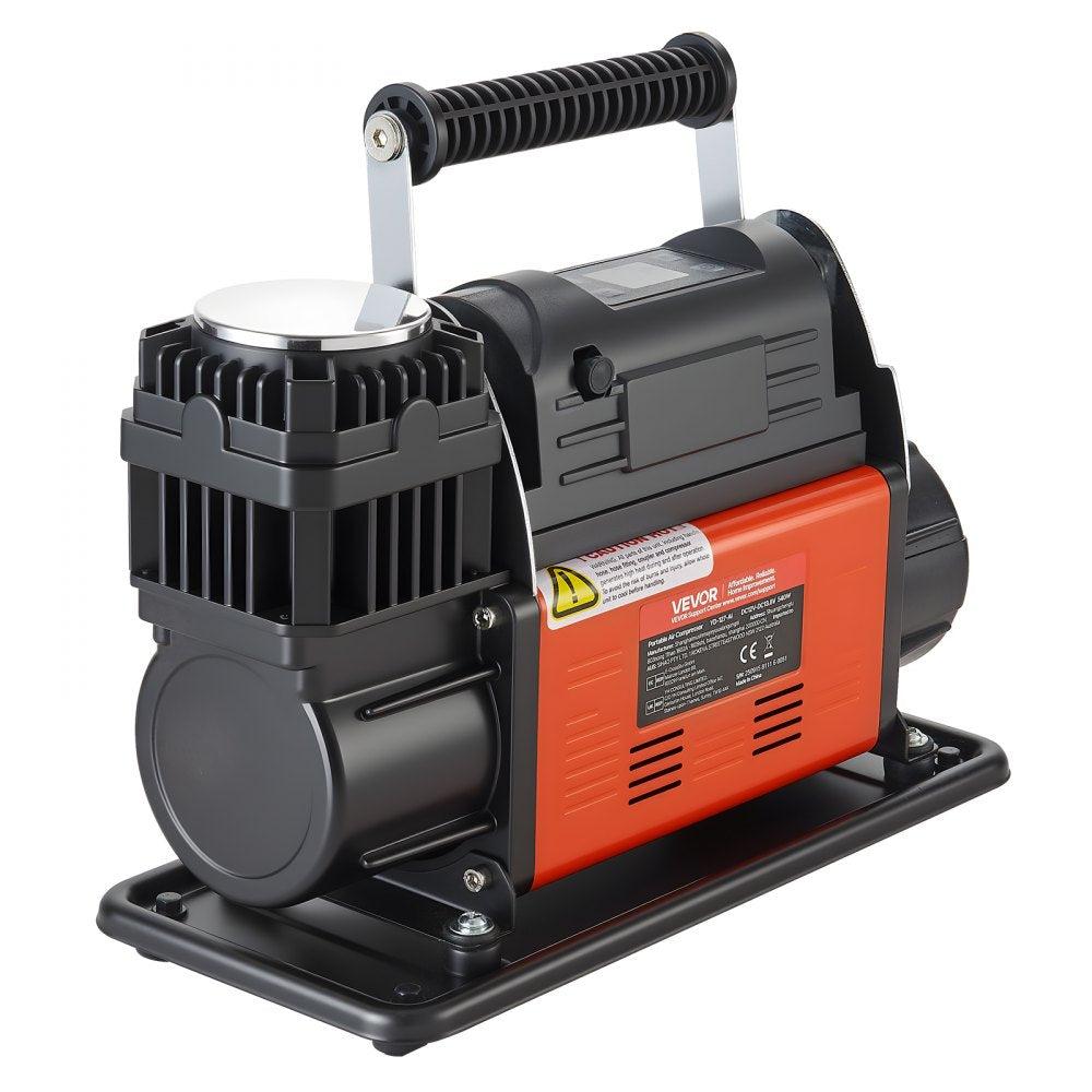 Vevor Heavy-Duty Air Compressor 12V Portable Tire Inflator with LCD Display 7.14 CFM 150 PSI New