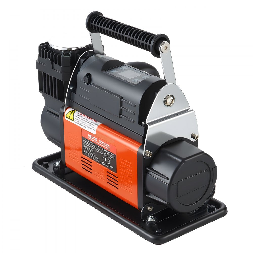 Vevor Heavy-Duty Air Compressor 12V Portable Tire Inflator with LCD Display 7.14 CFM 150 PSI New