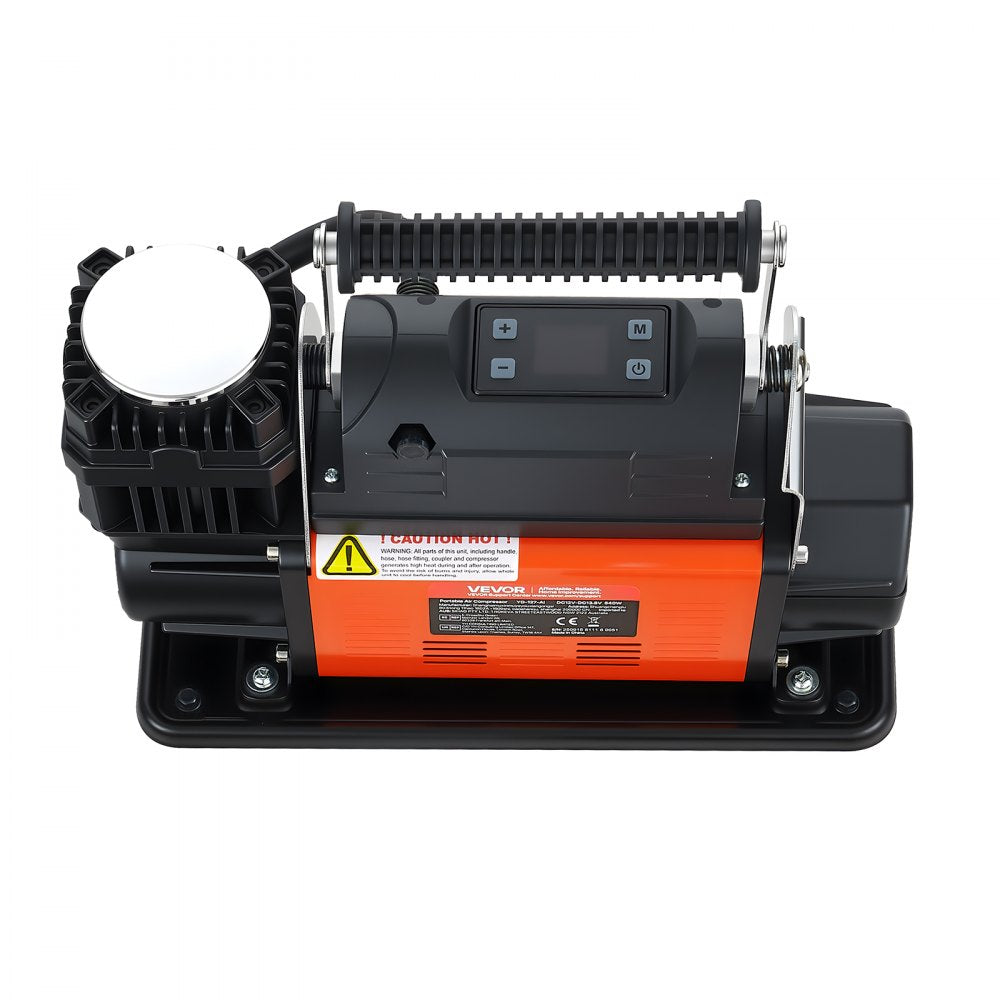 Vevor Heavy-Duty Air Compressor 12V Portable Tire Inflator with LCD Display 7.14 CFM 150 PSI New
