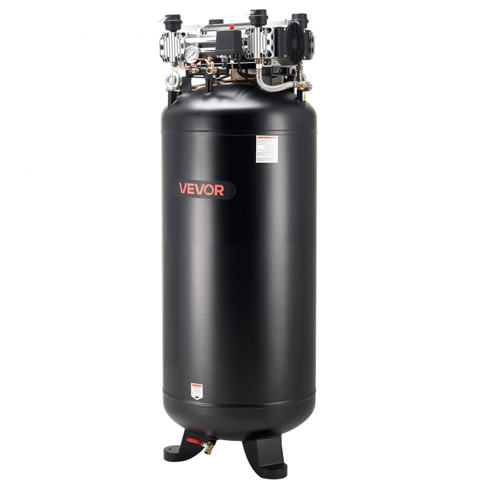 Vevor Air Compressor 80 Gallon 5 HP 13.5 SCFM 145 PSI Oil-Free Vertical 230V 3-Phase New