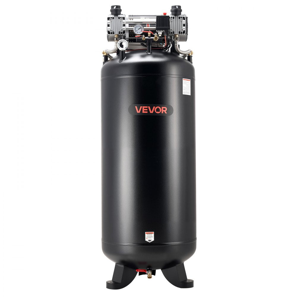 Vevor Air Compressor 80 Gallon 5 HP 13.5 SCFM 145 PSI Oil-Free Vertical 230V 3-Phase New