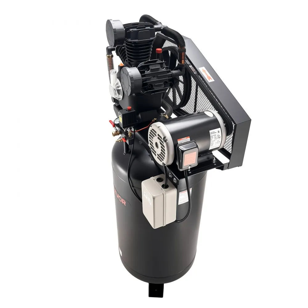 Vevor Air Compressor Oil-Lubricated 80 Gal 10 HP 17 SCFM at 90 PSI 175 PSI Max 230V 3-Phase New