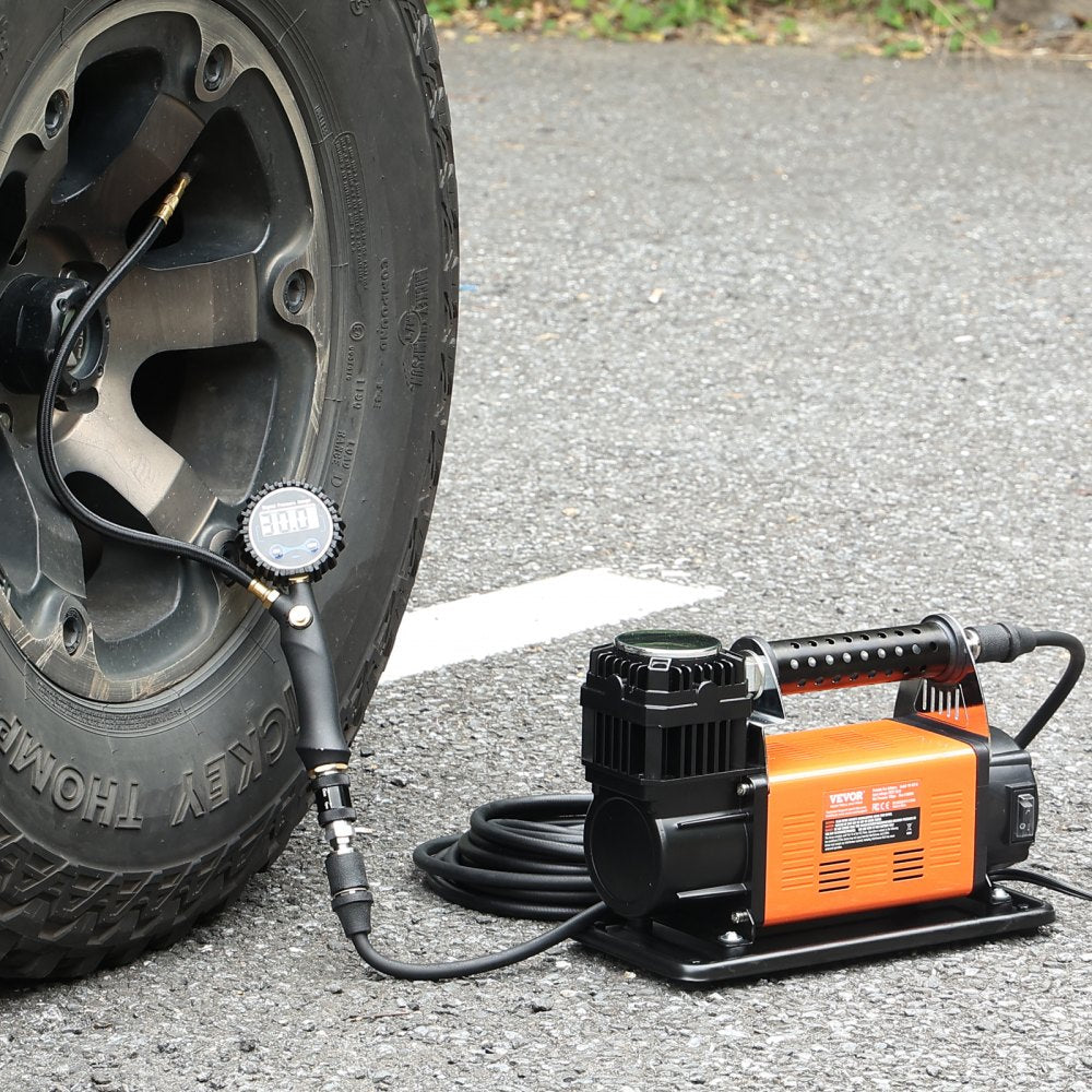 Vevor Air Compressor Heavy Duty 12V with Tire Inflator Kit 150 PSI 7.06 CFM New