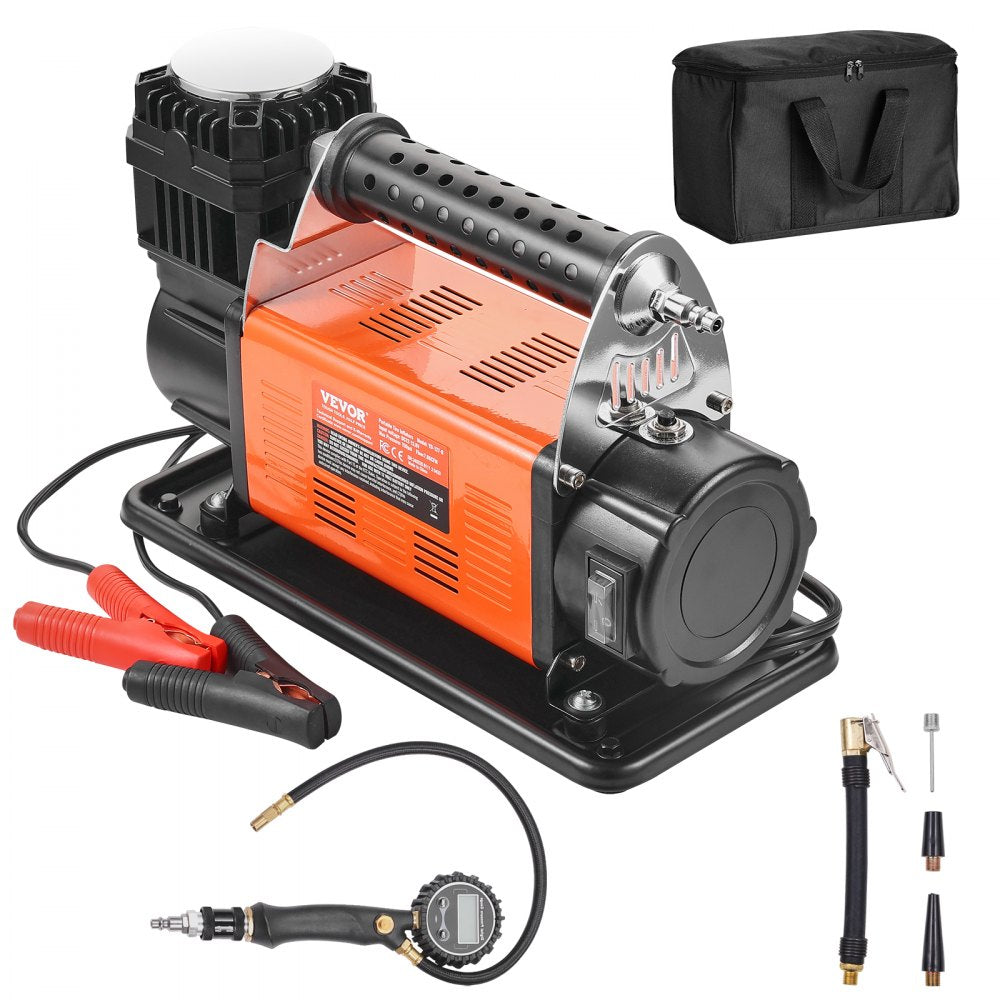 Vevor Air Compressor Heavy Duty 12V with Tire Inflator Kit 150 PSI 7.06 CFM New
