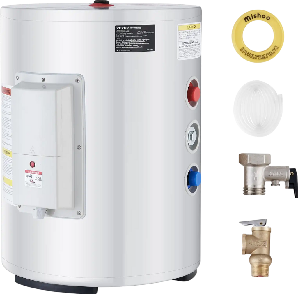 Vevor Electric Water Heater 10 Gallon Instant Hot 1600W New