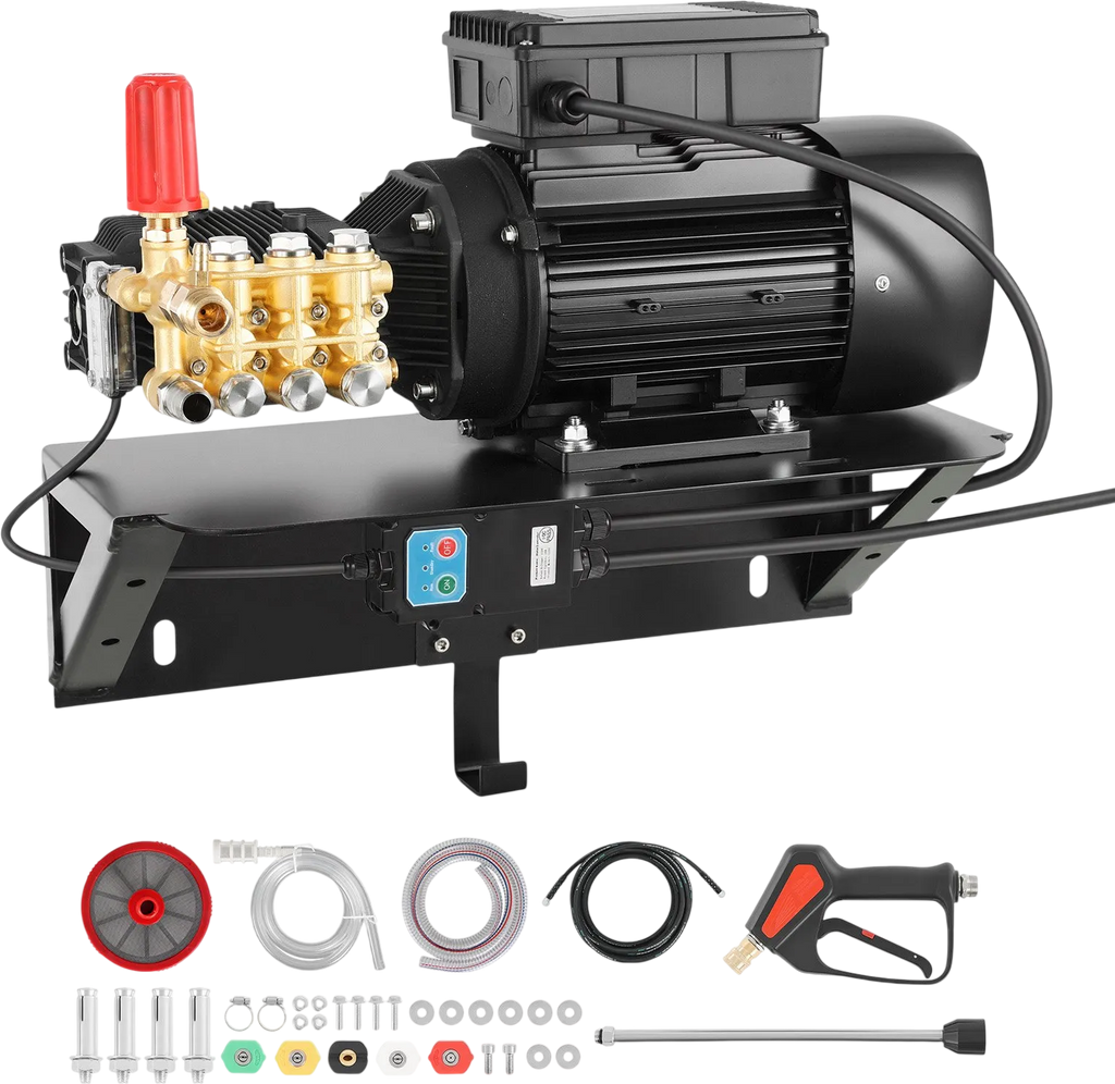 Vevor Electric Pressure Washer Pump Kit 1,220 PSI 2.2 GPM Triplex Wall Mounted 120V New