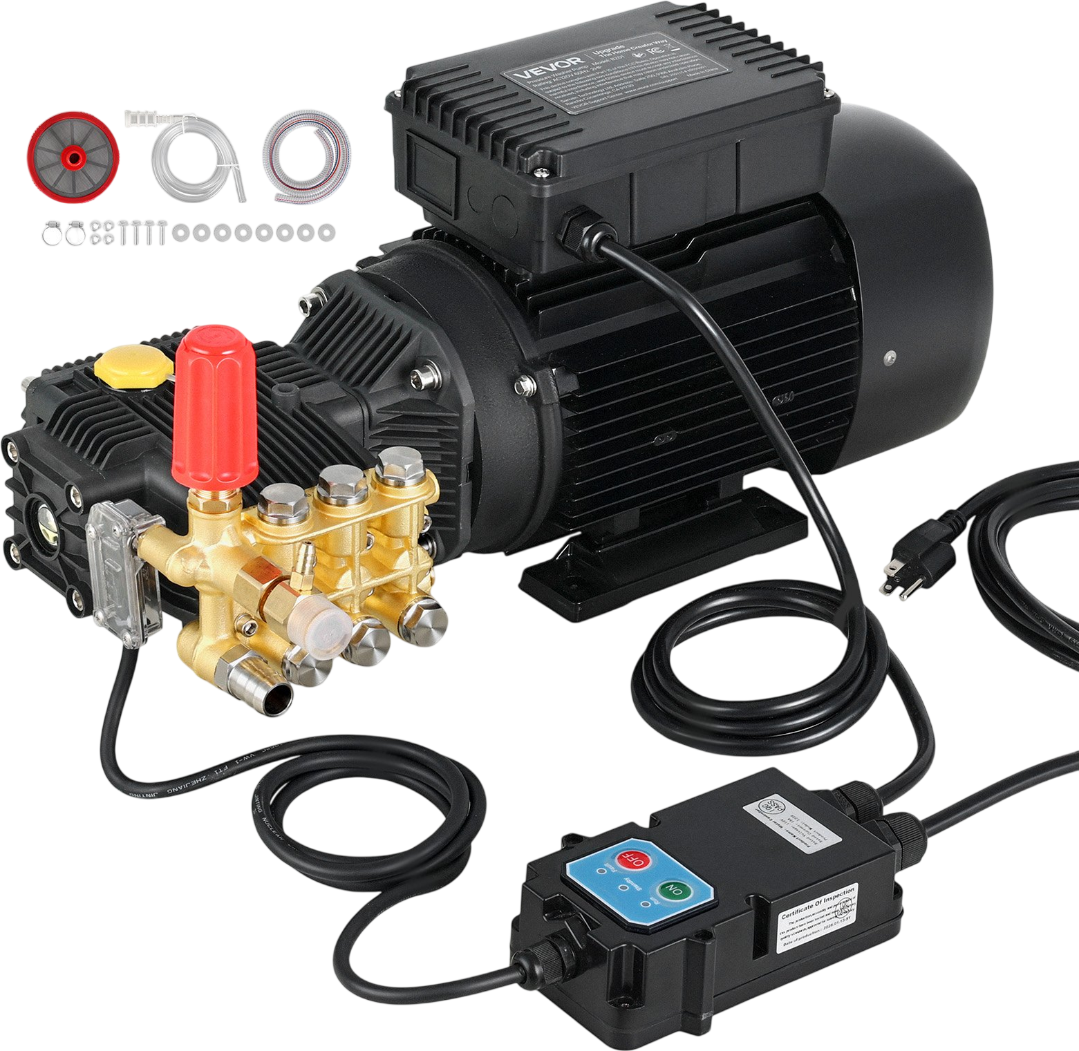 Vevor Electric Pressure Washer Pump Kit 1,220 PSI 2.2 GPM with 2 HP Motor 120V New