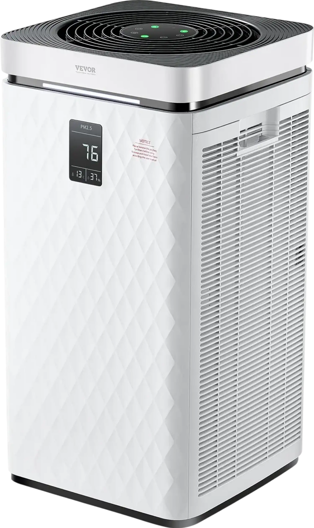 Vevor Smart Air Purifier 3139 ft²/h H13 HEPA Filter for Home & Office New