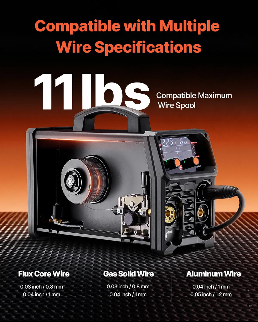 Vevor Pro MIG Welder 200A 5-in-1 Pulse/Gas/Flux Core/Stick/Lift TIG 110V/220V New