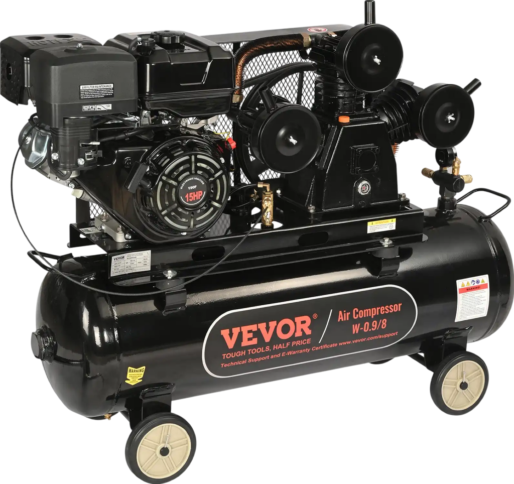 Vevor Air Compressor Gas Powered 30 Gal. 15 HP 33CFM @ 115 PSI New