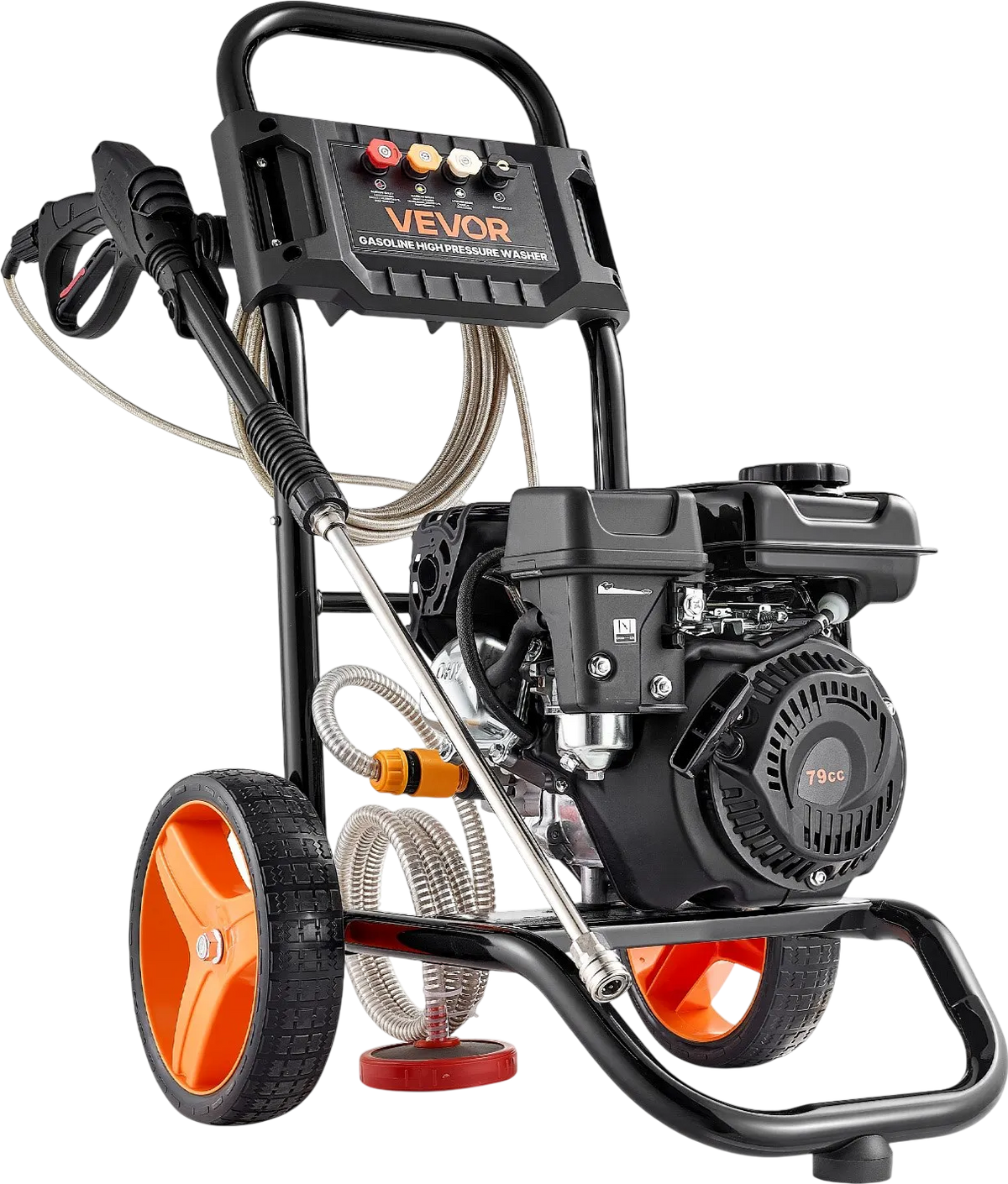 Vevor Gas Pressure Washer 2900 PSI 1.85 GPM with Spray Gun 4 Nozzle Set New