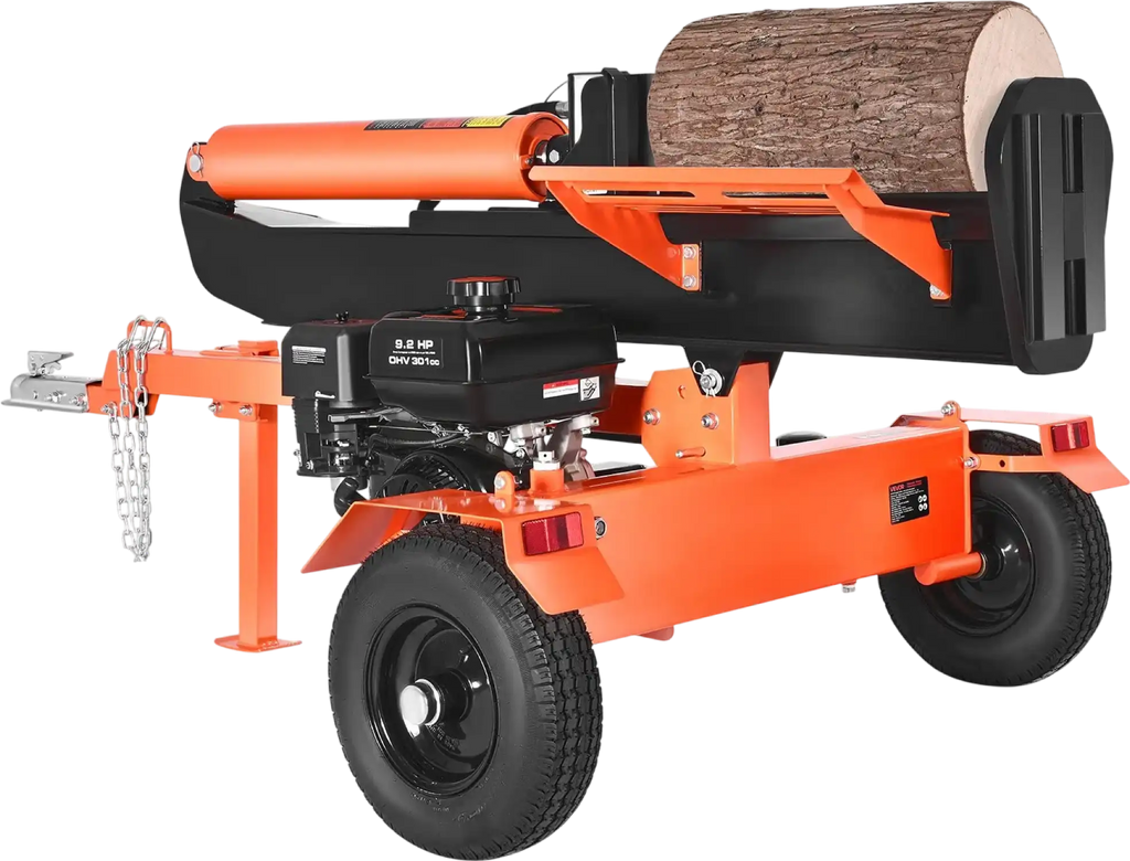 Vevor Log Splitter 30 Ton Horizontal Vertical with Auto Return 306CC Gas Engine 2" Ball Coupler New