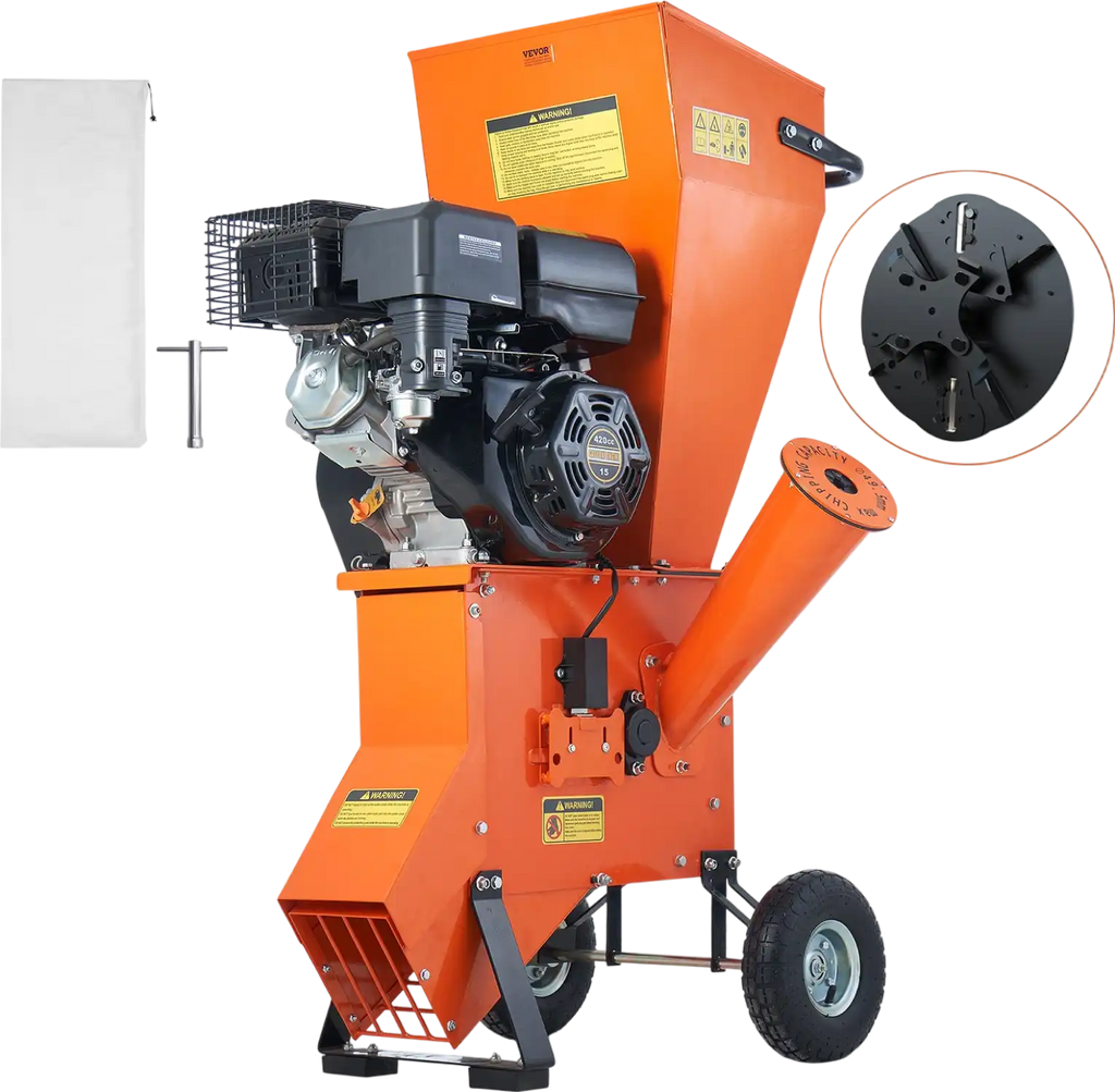 Vevor Wood Chipper Shredder Mulcher 6.7" Capacity 12HP Gas Powered 420cc New