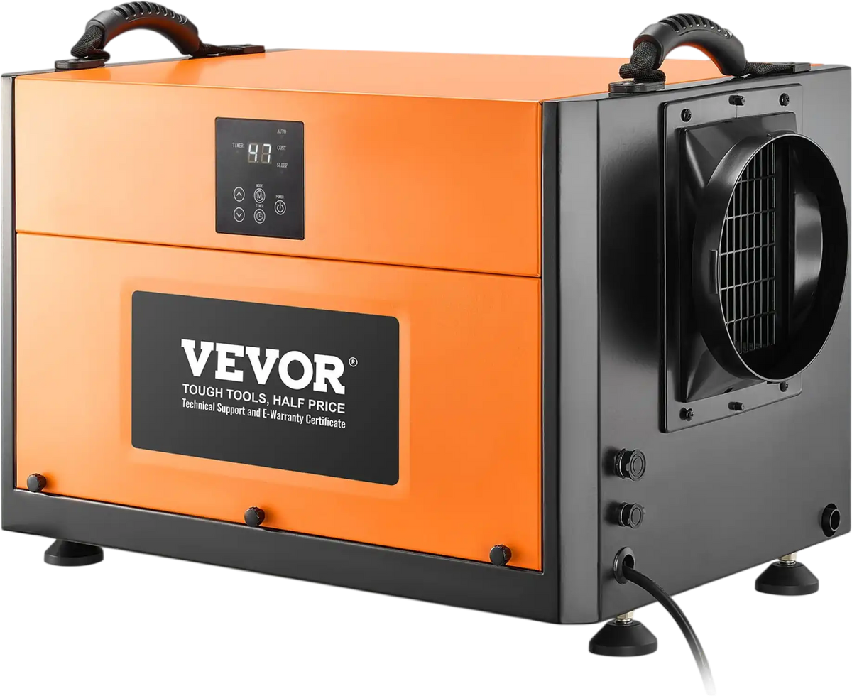 Vevor Dehumidifier with Drain Hose 156 Pints Auto Defrost/Drainage New