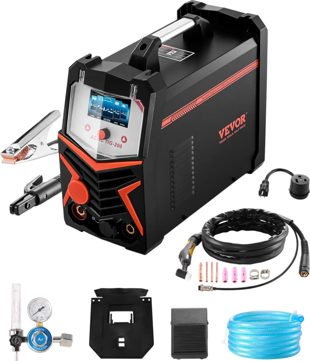 Vevor TIG Welder 6-in-1 AC/DC Welding Machine Pulse Spot MMA Stick New