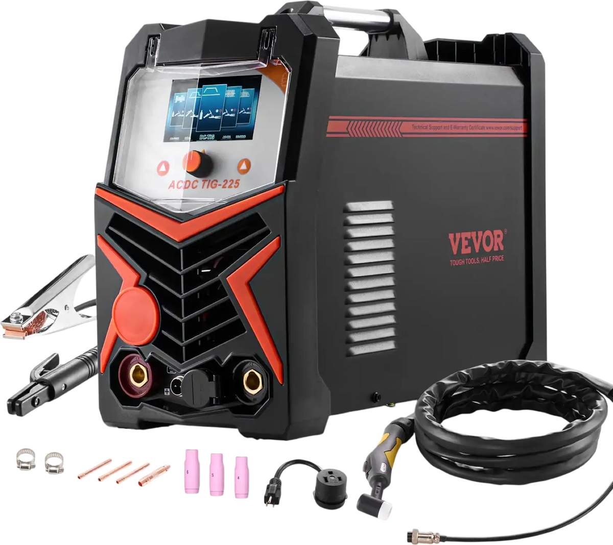 Vevor TIG Welder 6-in-1 AC/DC Welding Machine Pulse Spot MMA Stick IGBT Inverter New