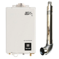 EZ Tankless EZSUPNG Indoor Supreme on Demand 8.2 GPM 165000 BTU Natural Gas Tankless Water Heater with Direct Vent Flue Pipe Kit New