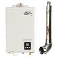 EZ Tankless EZSUPLPG Indoor Supreme on Demand 8.2 GPM 165000 BTU Liquid Propane Tankless Water Heater with Direct Vent Flue Pipe Kit New
