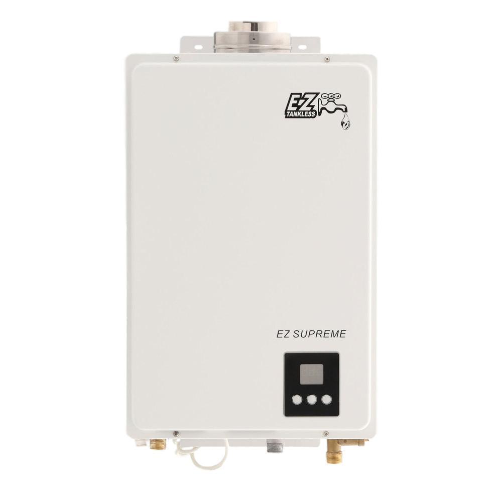 EZ Tankless EZSUPLPG Indoor Supreme on Demand 8.2 GPM 165000 BTU Liquid Propane Tankless Water Heater with Direct Vent Flue Pipe Kit Manufacturer RFB