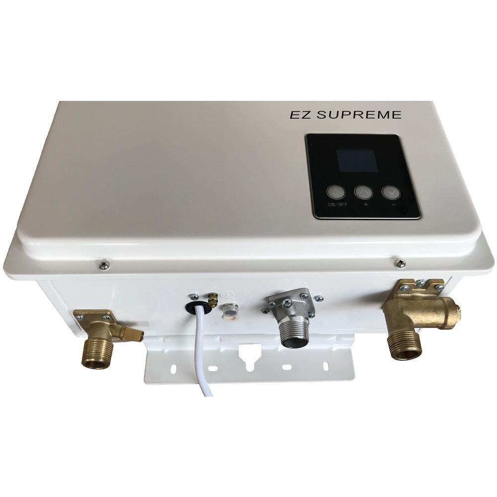 EZ Tankless EZSUPNG Indoor Supreme on Demand 8.2 GPM 165000 BTU Natural Gas Tankless Water Heater with Direct Vent Flue Pipe Kit New