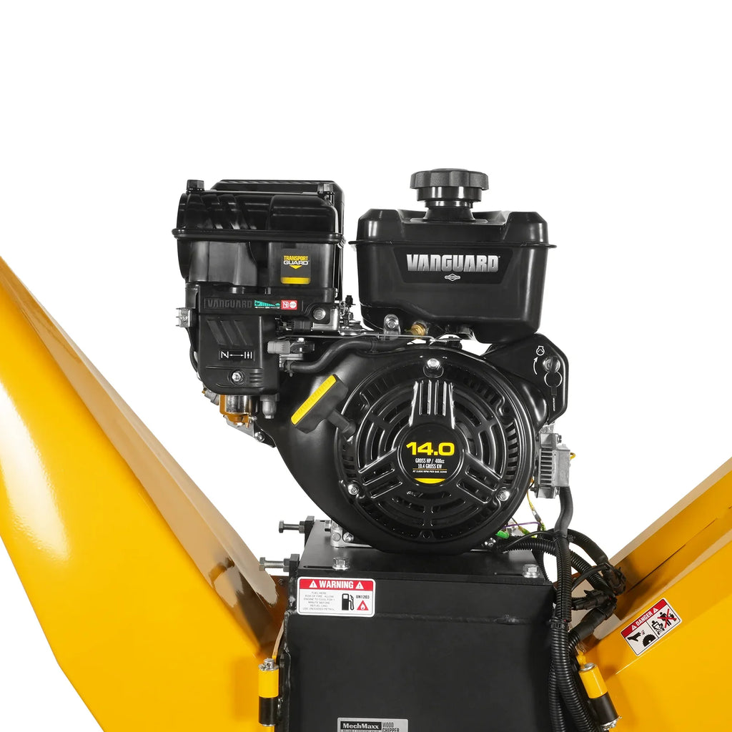 MechMaxx P4206 Wood Chipper 6" Electric Start B&S Vanguard 408cc 14HP Gasoline Engine Powered Drum New