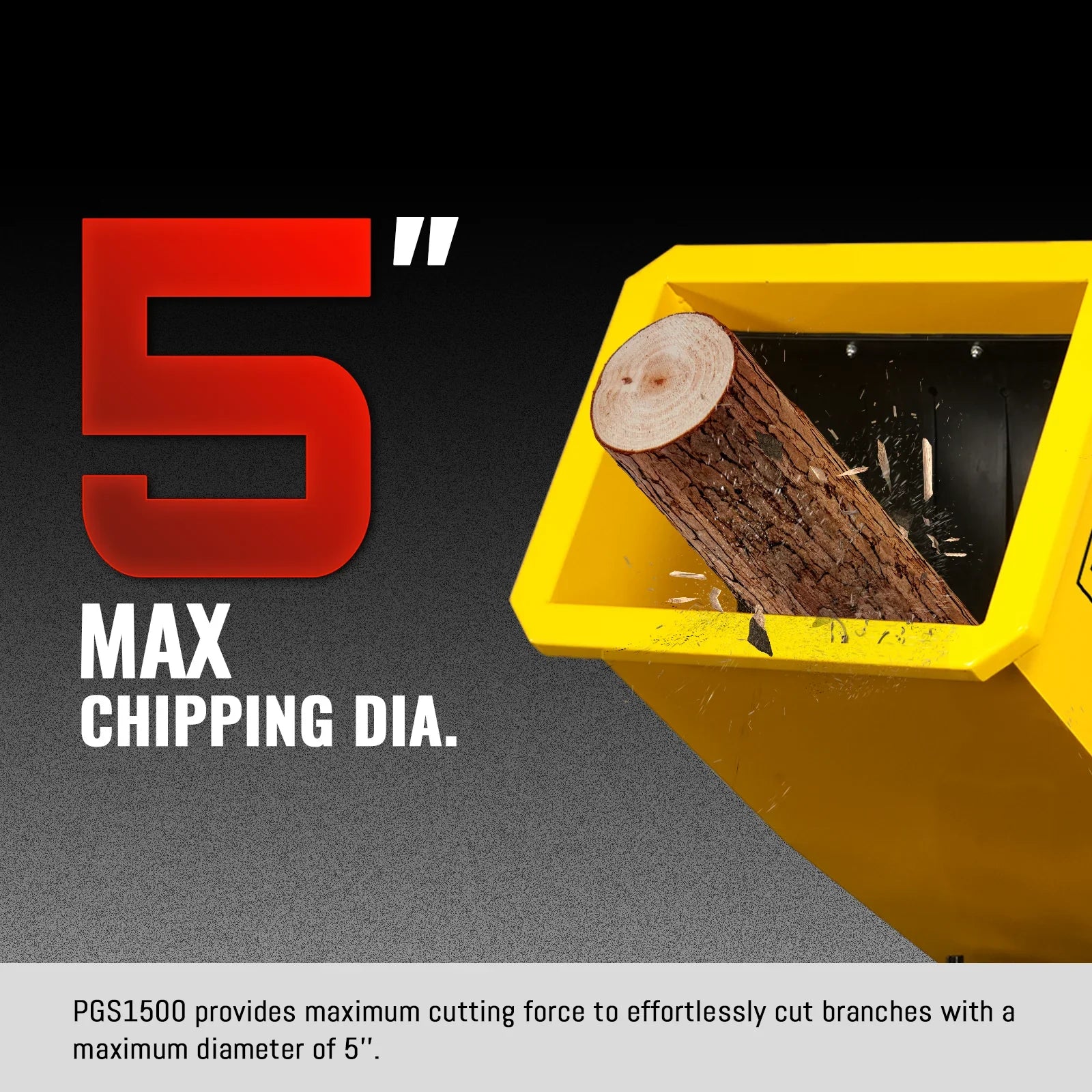 MechMaxx PGS1500 Wood Chipper 5" Electric Start DUCAR 420cc 15 HP Gasoline Engine Powered Drum with Towbar New