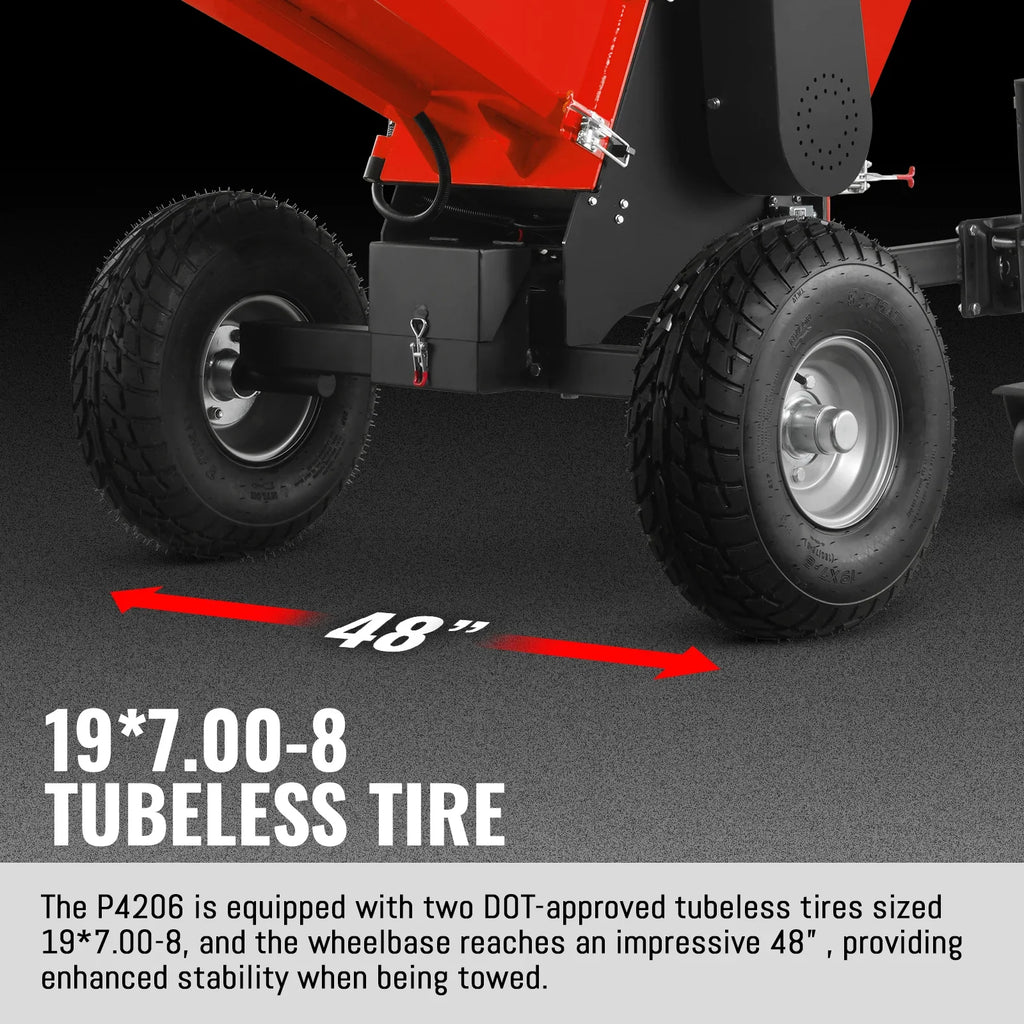 MechMaxx P4206 Wood Chipper 6" Electric Start ZONSEN 420cc 13.4HP Gasoline Engine Powered Drum New