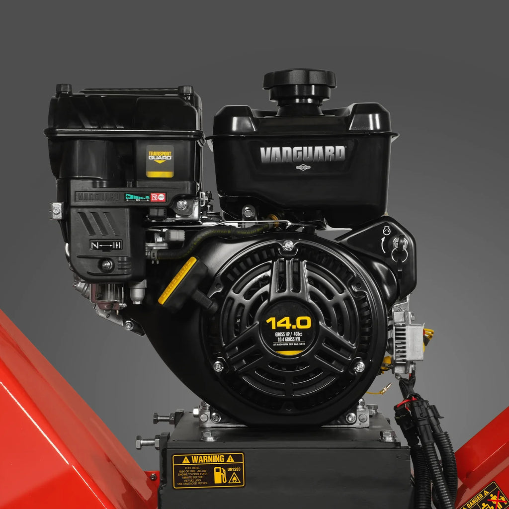 MechMaxx P4206 Wood Chipper 6" Electric Start B&S Vanguard 408cc 14HP Gasoline Engine Powered Drum New